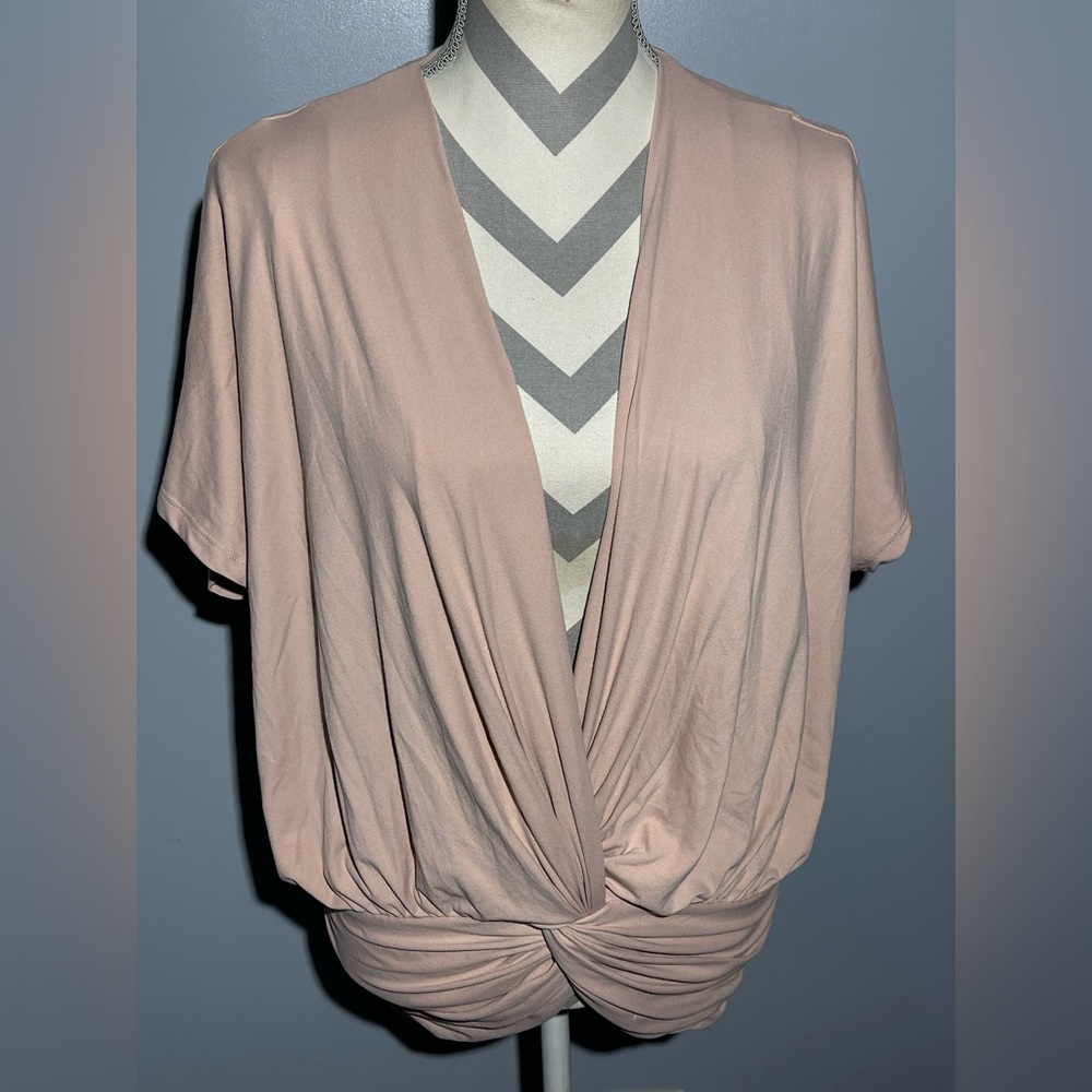 Susana Monaco Blush Draped Blouse